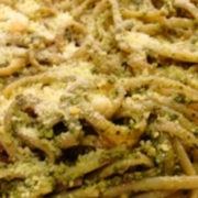 Linguine with Spinach-Herb Pesto