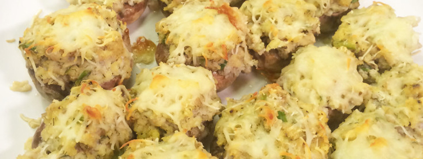 Baked Crab Stuffed Mushrooms - Sparkle Markets Recipe Archive