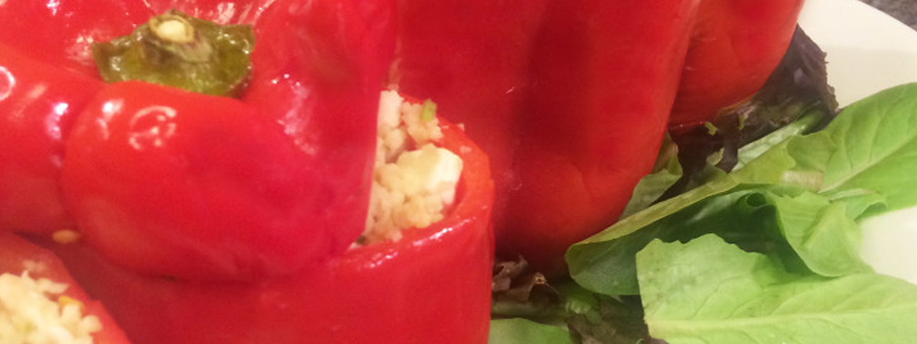 Chicken & Couscous Stuffed Peppers