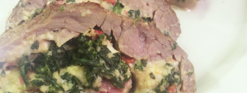 Spinach Cheese Stuffed London Broil