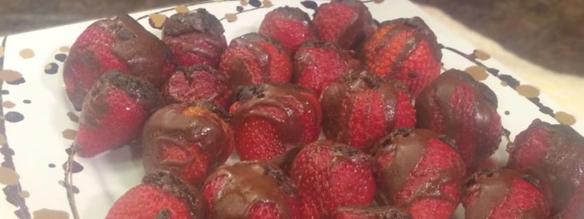 Chocolate Truffle Stuffed Strawberries