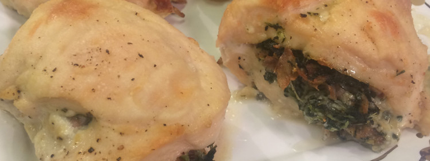 Spinach and Blue Cheese Stuffed Chicken
