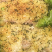 Parmesan Crusted Salmon with Broccoli