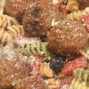 Gia Russa Meatball Kebob with Pasta Salad
