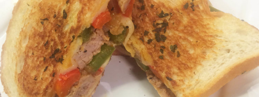 Chipotle Sausage and Pepper Grilled Cheese