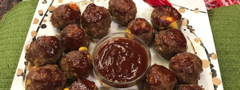 Cheese Stuffed Meatballs - Sparkle Markets Recipe Archive