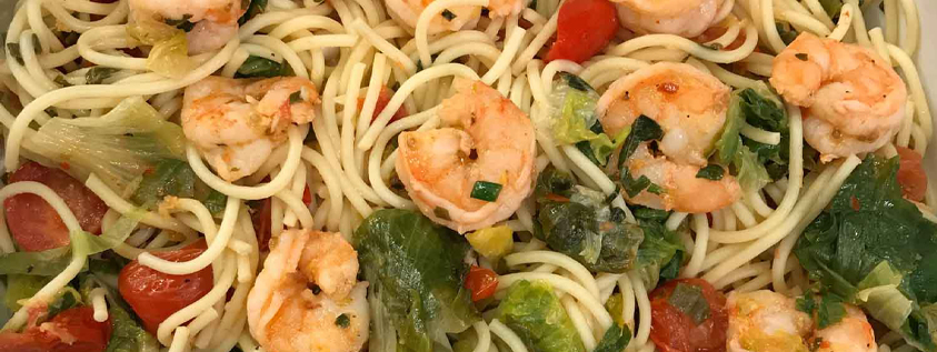 Shrimp and Greens Pasta