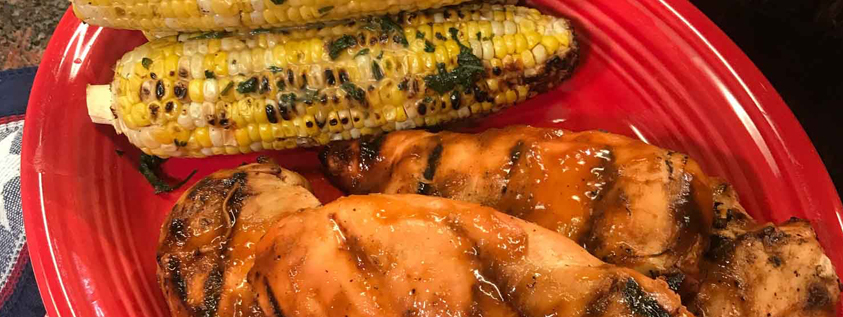 BBQ Grilled Chicken and Corn