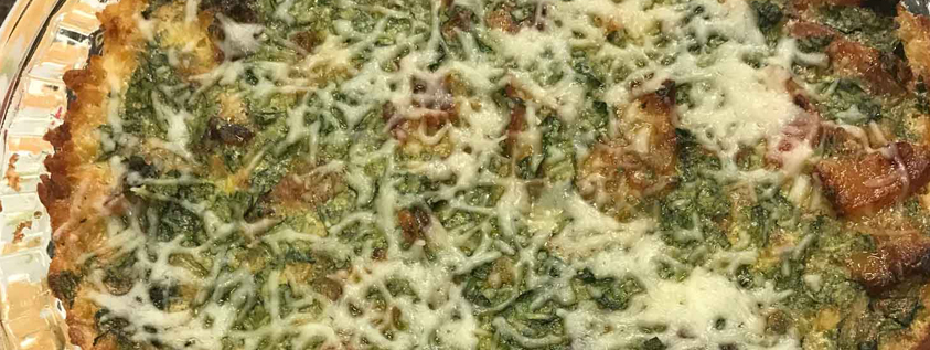 Spinach, Bacon and Hash Brown Quiche