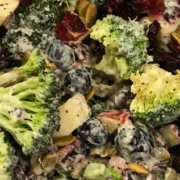 No Mayo Healthy Broccoli Salad