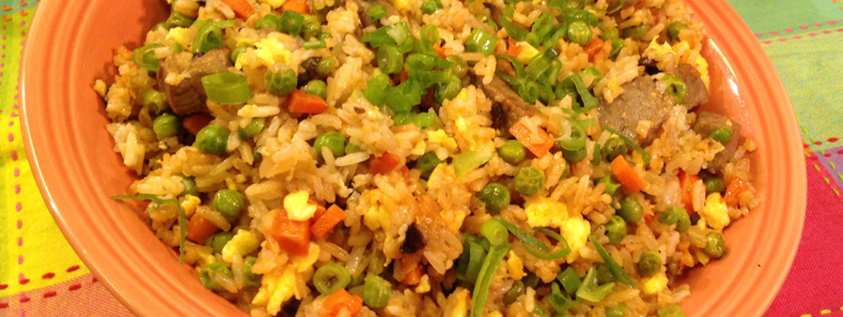 Fried Rice with Spicy Ketchup Sauce