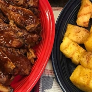 BBQ Ribs with Whiskey Pineapple