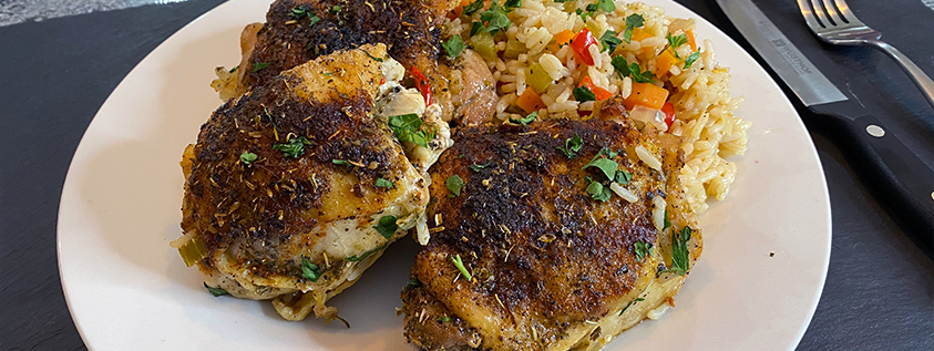 One-Pot Baked Chicken and Rice