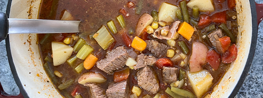 One Pot Beef and Vegetable Soup