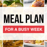 Meal Plan for a Busy Week